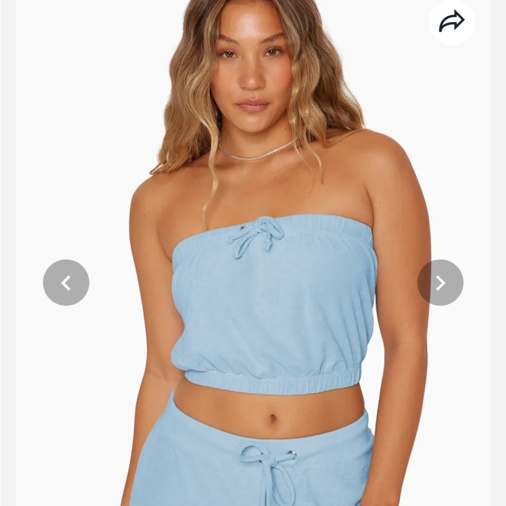 SET Active Terry Cinched Tube Top size S dream